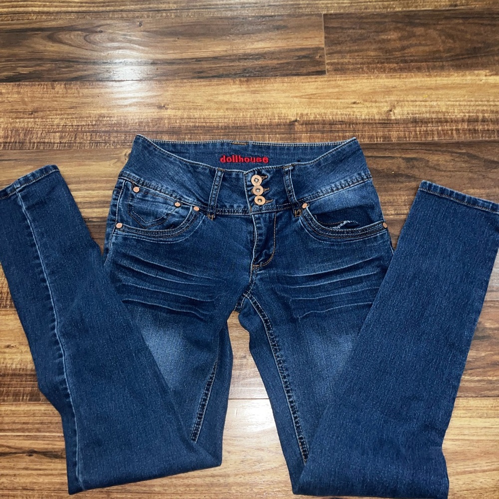 Dollhouse Women's Dark Blue Skinny Jeans